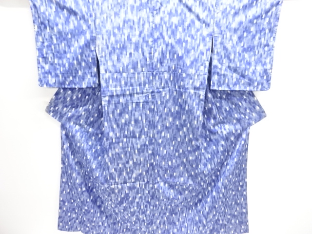 JAPANESE KIMONO / ANTIQUE OMESHI / TAISHO ROMAN STYLE / SILK / WOVEN ABSTRACT PATTERN